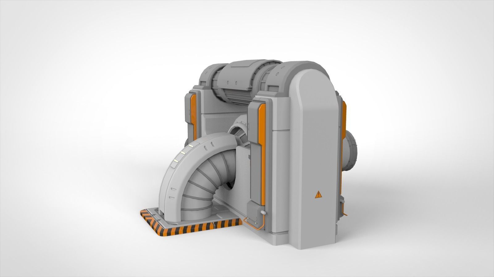 sci-fi Architecture kitbash 3 3D model_9