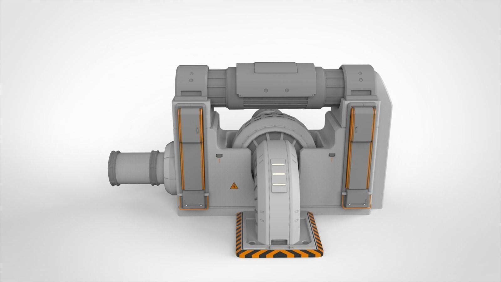sci-fi Architecture kitbash 3 3D model_8