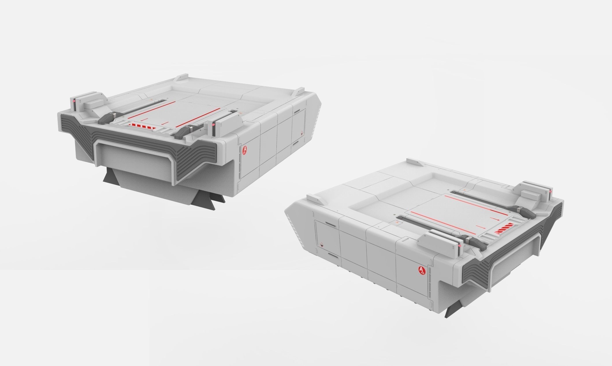 sci-fi Architecture kitbash 3 3D model_16
