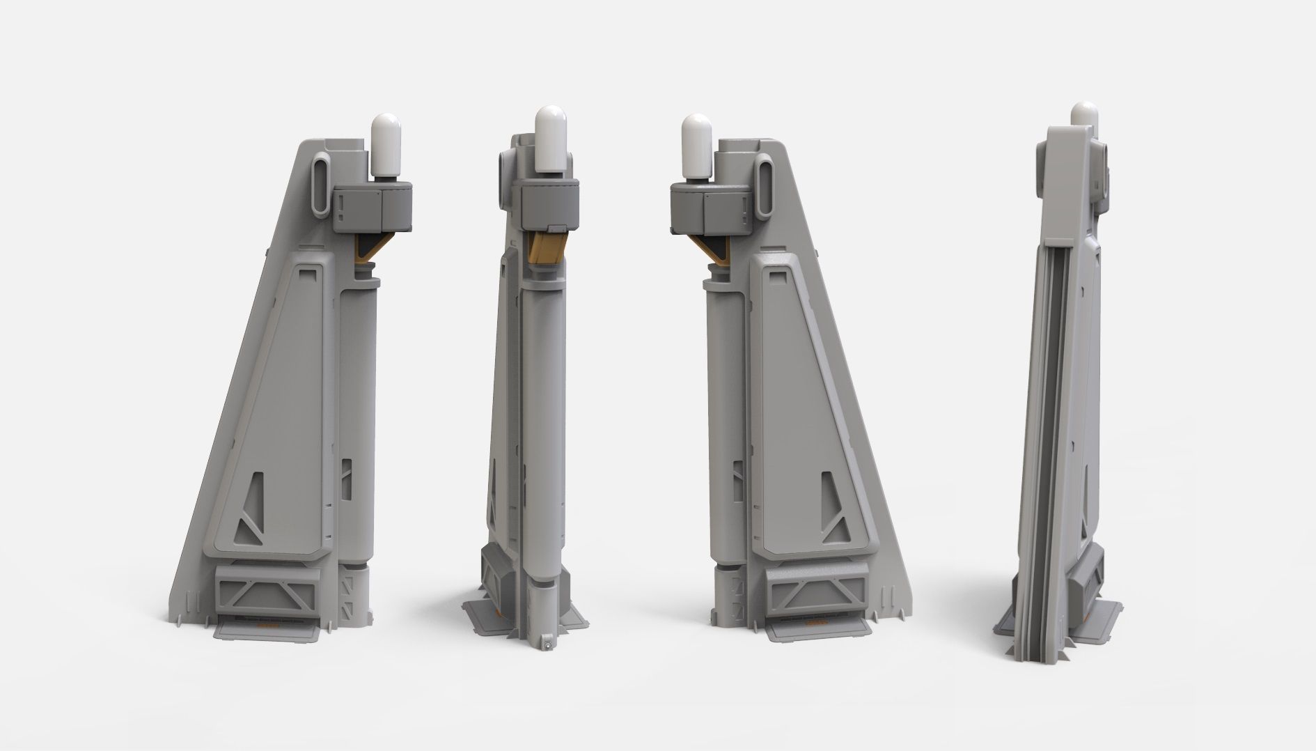 sci-fi Architecture kitbash 3 3D model_21