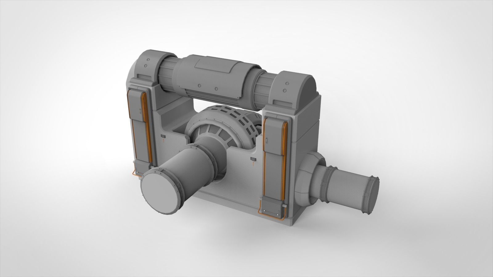 sci-fi Architecture kitbash 3 3D model_10