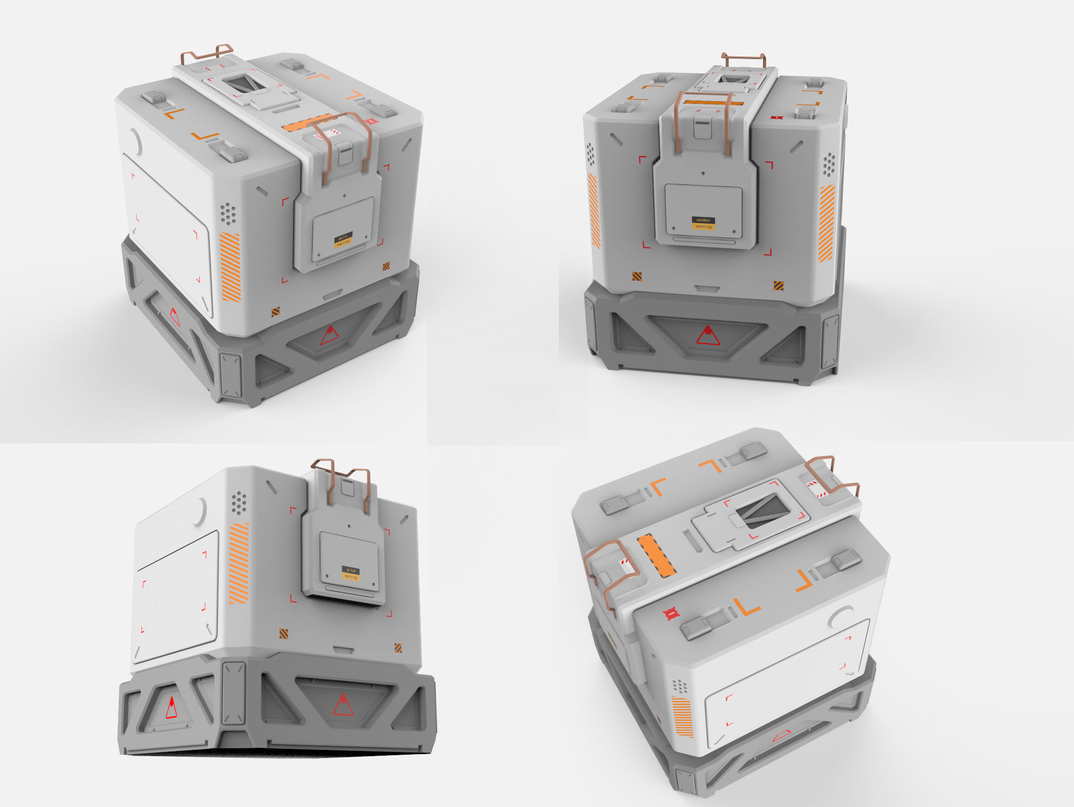 sci-fi Architecture kitbash 3 3D model_6