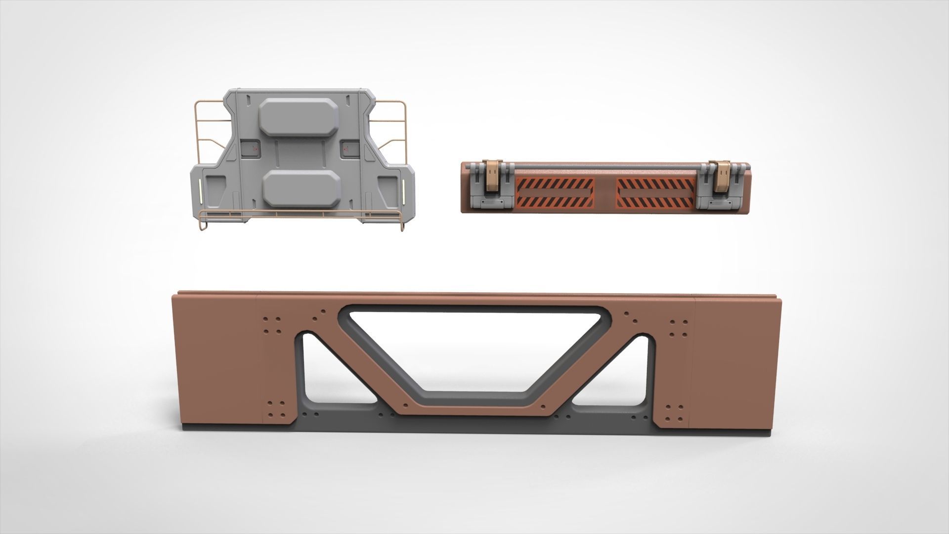 sci-fi Architecture kitbash 3 3D model_19