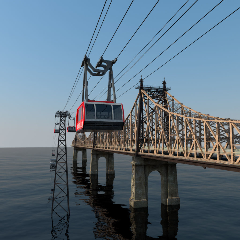 Queensboro Bridge 3D model_1