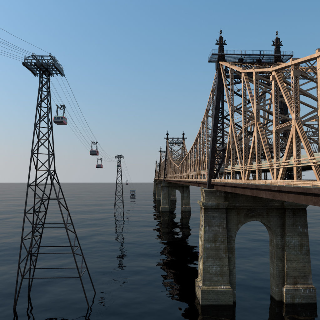 Queensboro Bridge 3D model_6