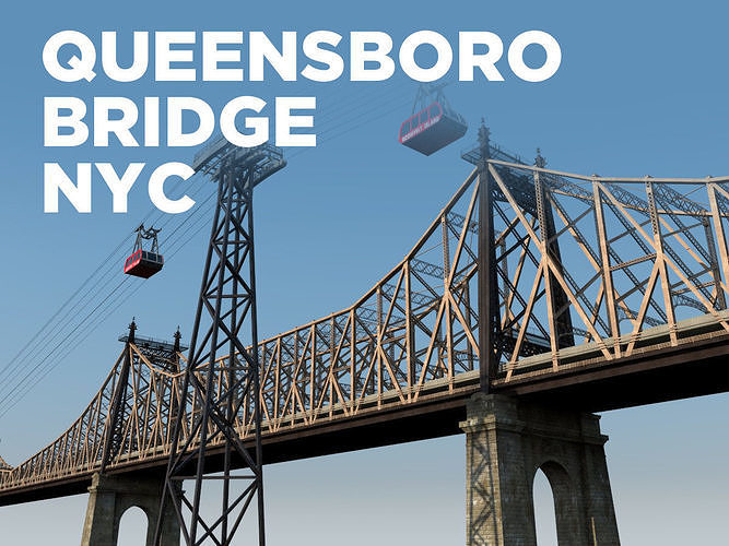Queensboro Bridge 3D model