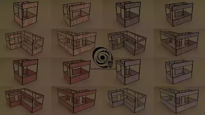 Stall stand Set 16 4M4T 01 R