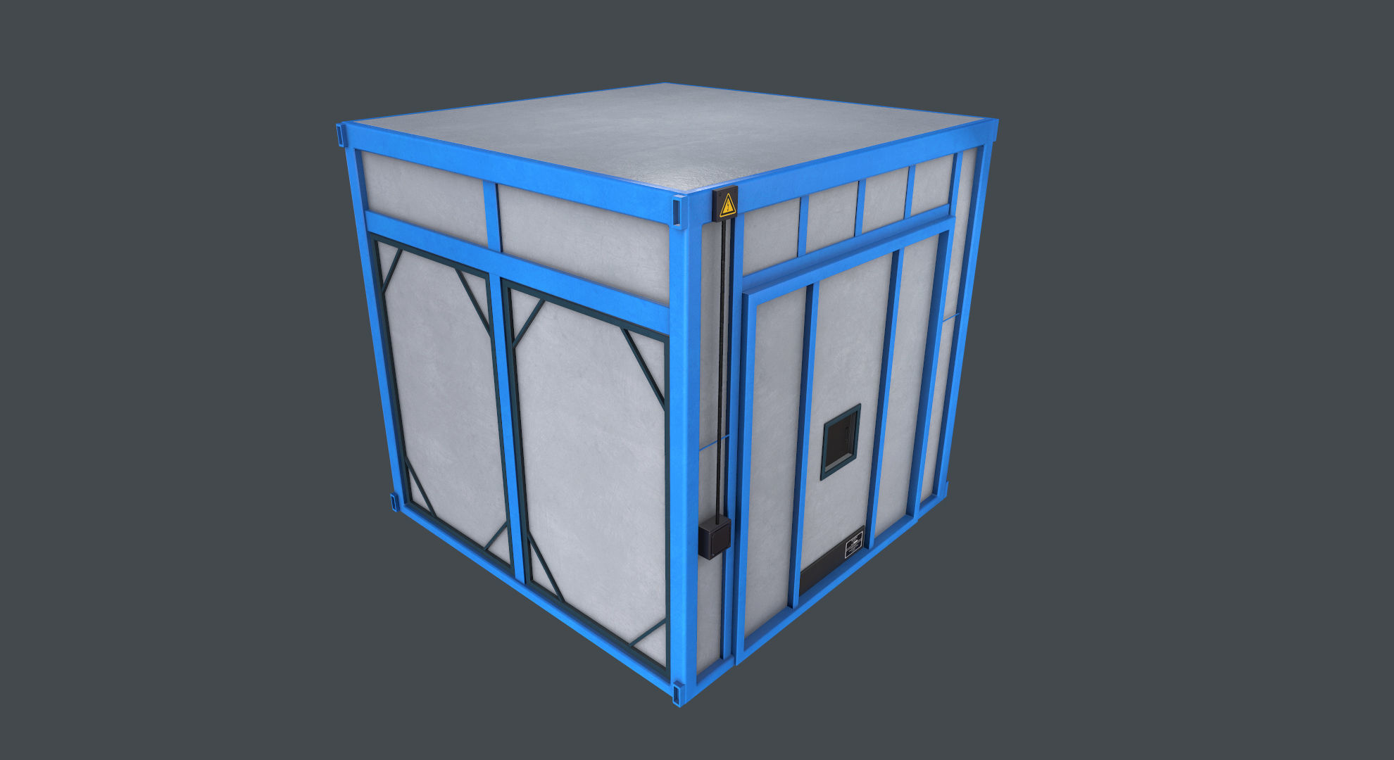 Industrial Oven Game Ready Low-poly 3D model_5