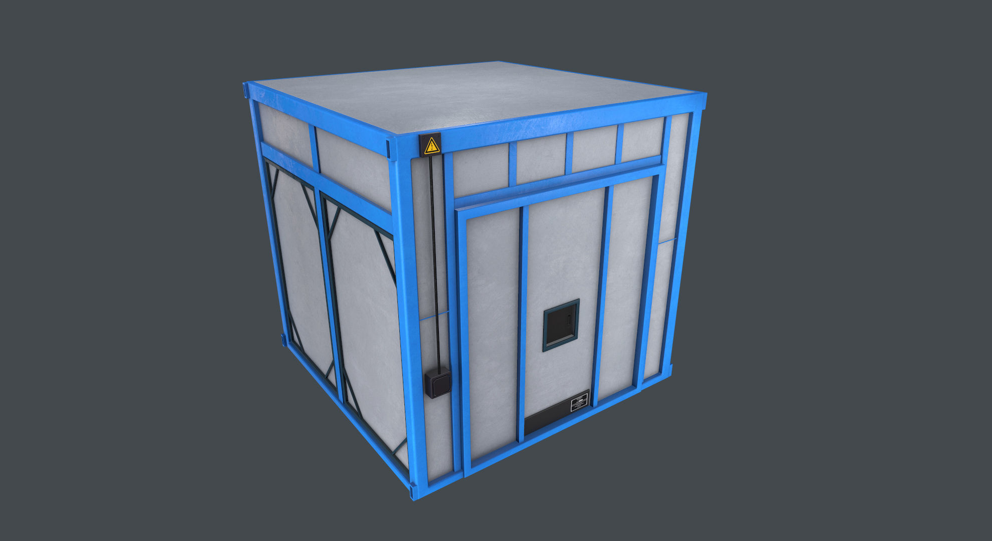 Industrial Oven Game Ready Low-poly 3D model_1