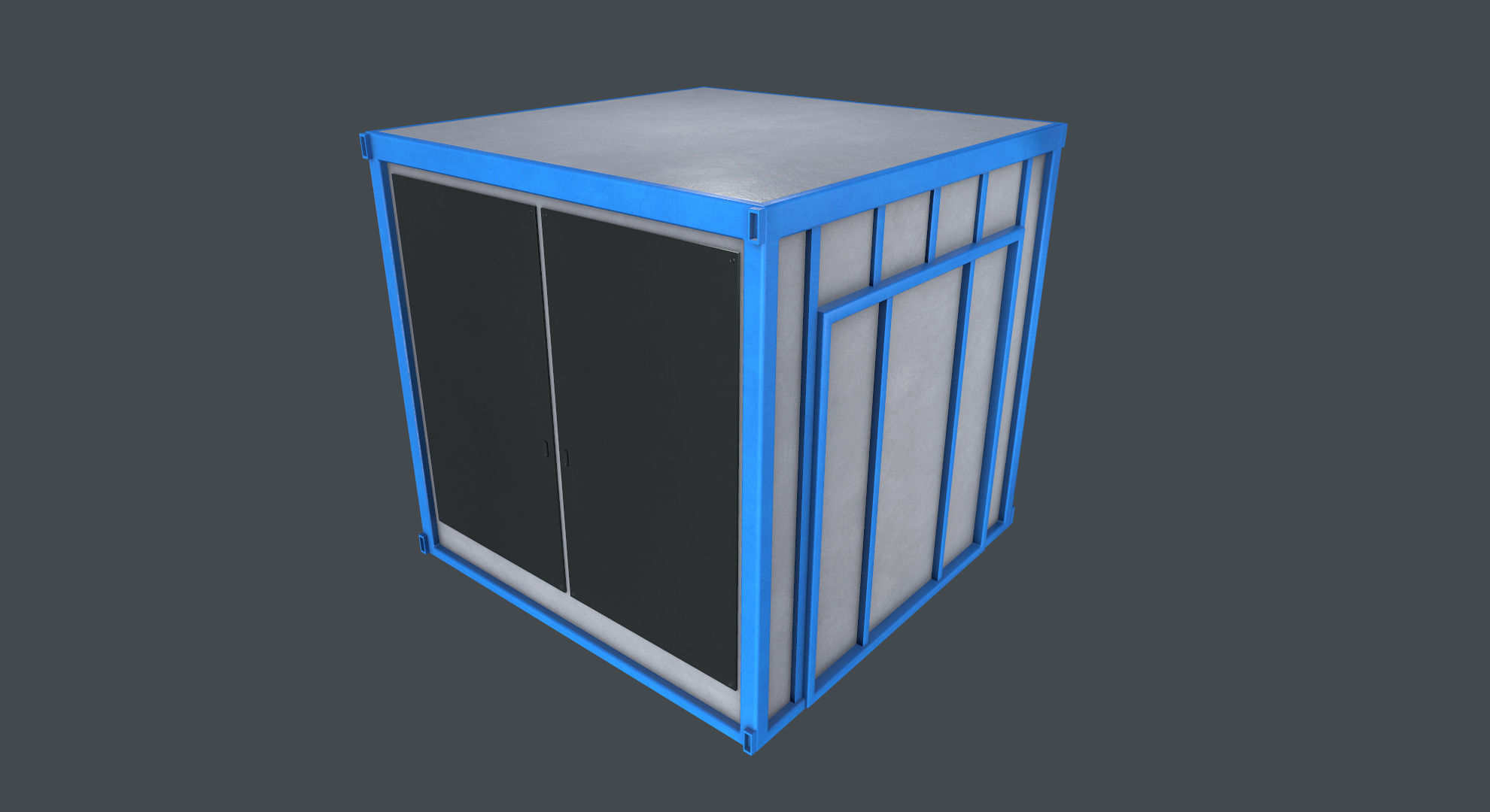 Industrial Oven Game Ready Low-poly 3D model_3