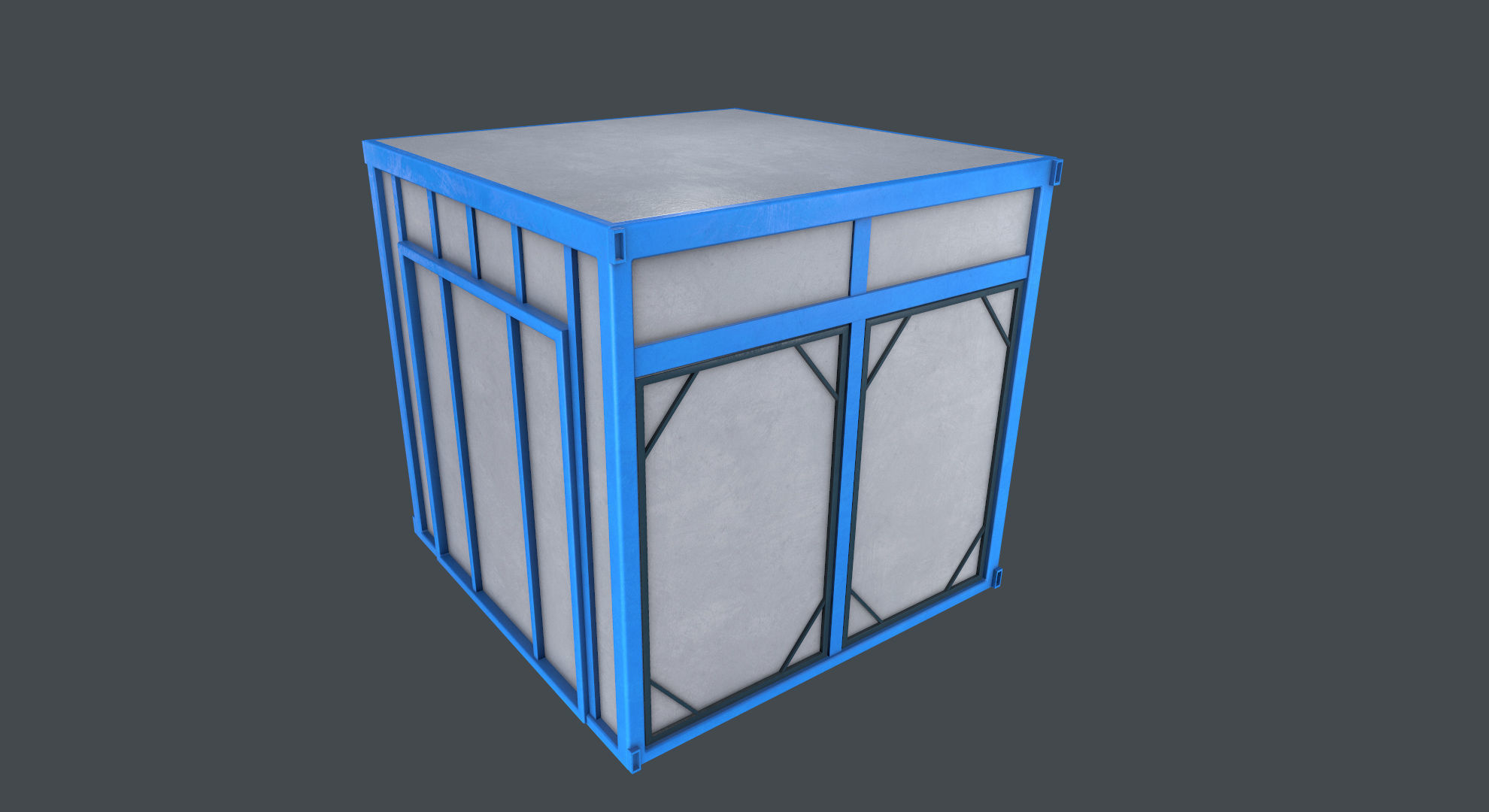 Industrial Oven Game Ready Low-poly 3D model_4