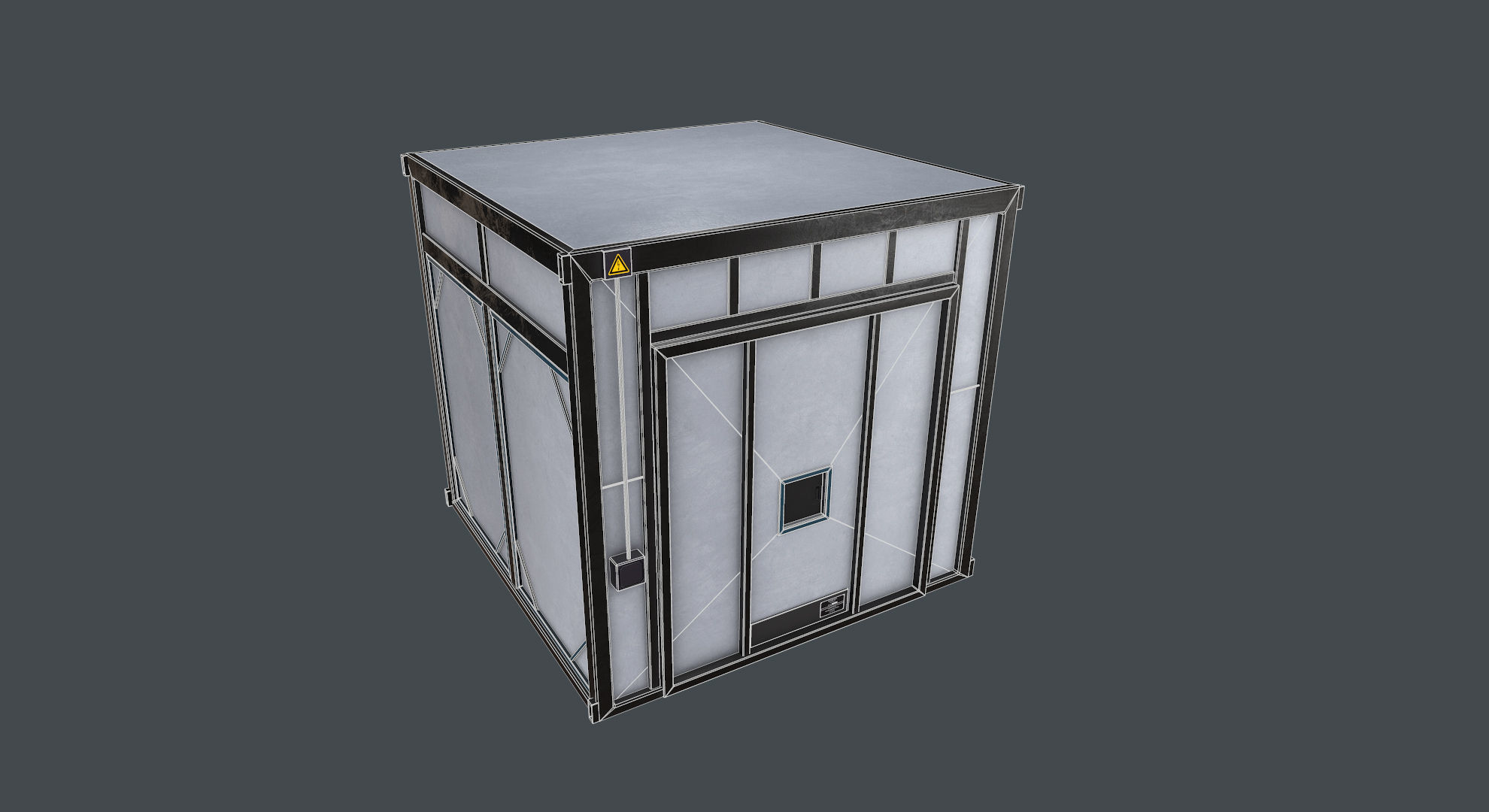 Industrial Oven Game Ready Low-poly 3D model_7