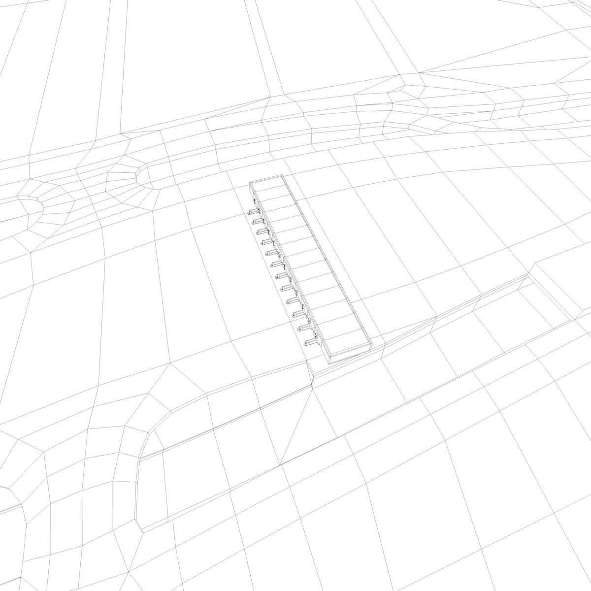 3D George Washington Bridge with Tollbooth  New York model 3D model_29