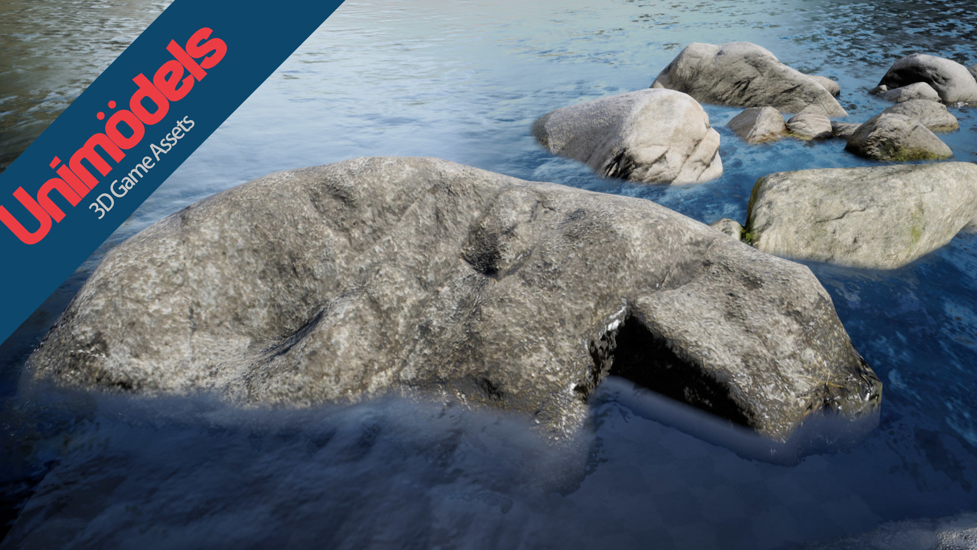 Unimodels River Rocks vol 1 Unity Version Low-poly 3D model_5