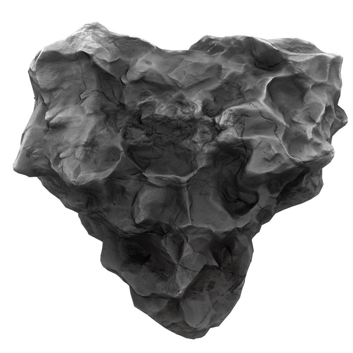 Meteor Asteroid Rock  Low-poly 3D model_4