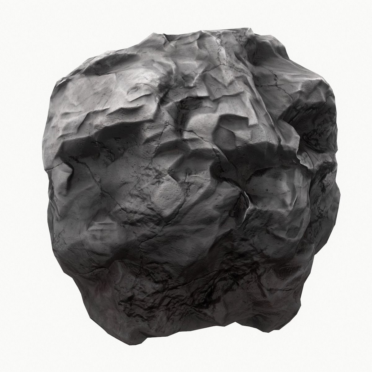 Meteor Asteroid Rock 4K Low-poly 3D model_6