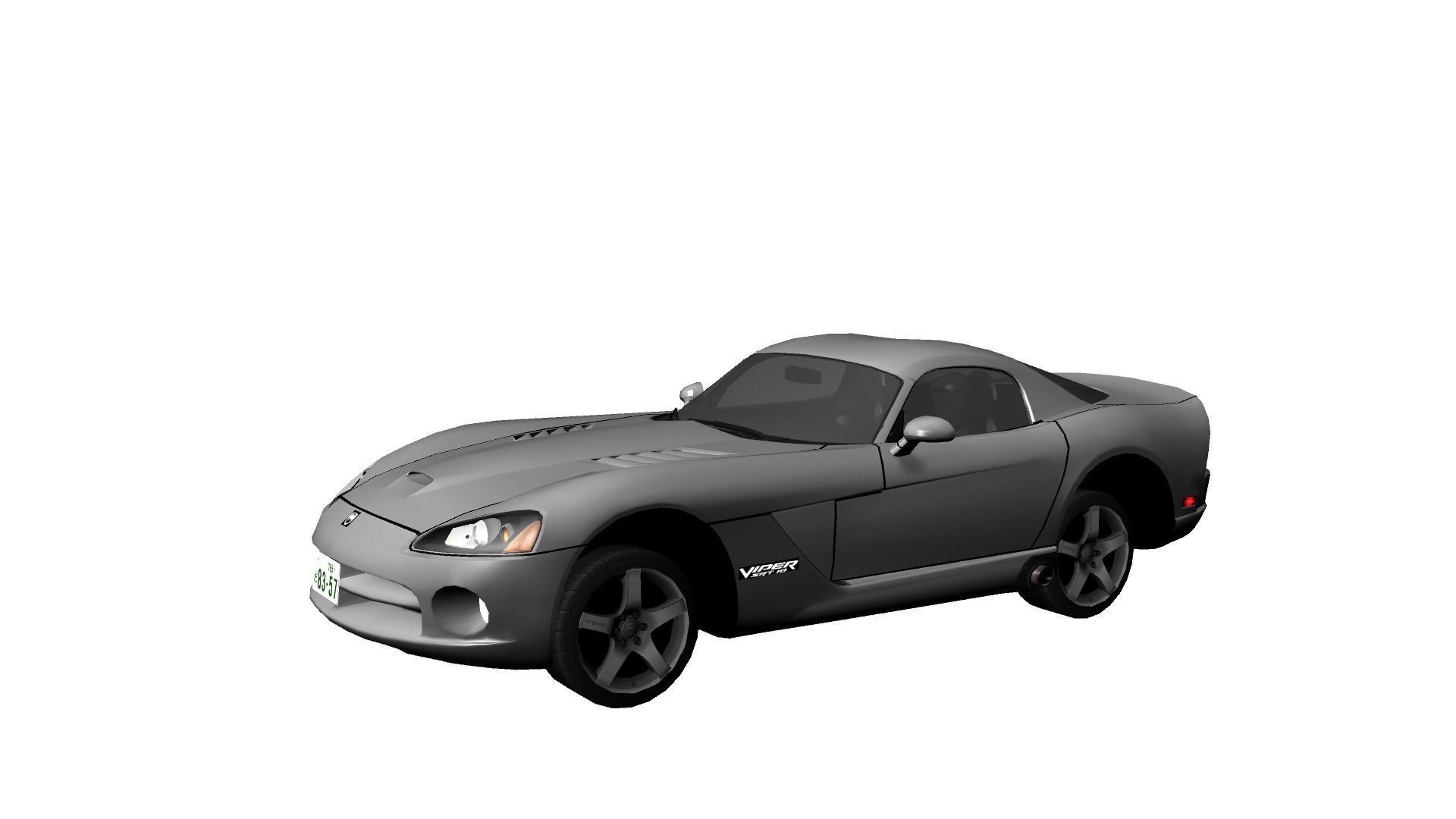 DODGE VIPERSRT10 Low-poly 3D model_1