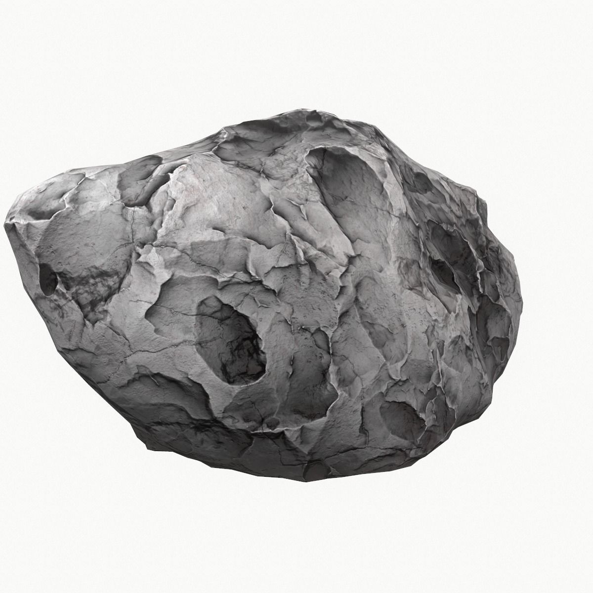 model Meteor Asteroid Rock 4K Low-poly 3D model_6