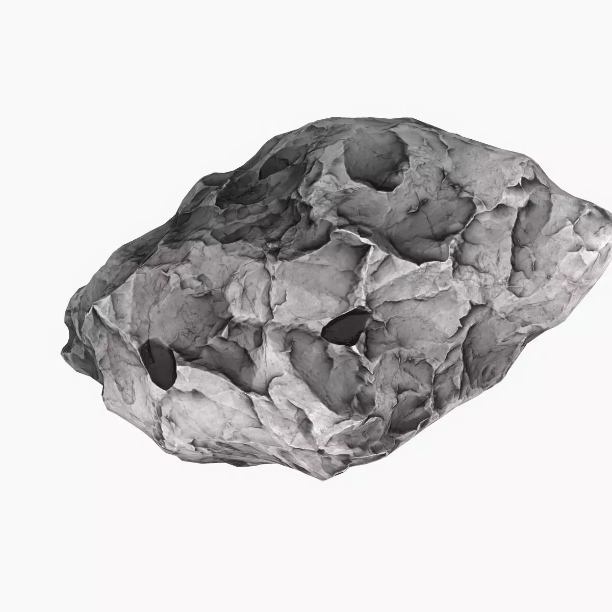model Meteor Asteroid Rock 4K Low-poly 3D model_0