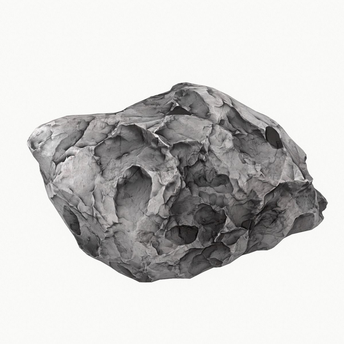 model Meteor Asteroid Rock 4K Low-poly 3D model_4