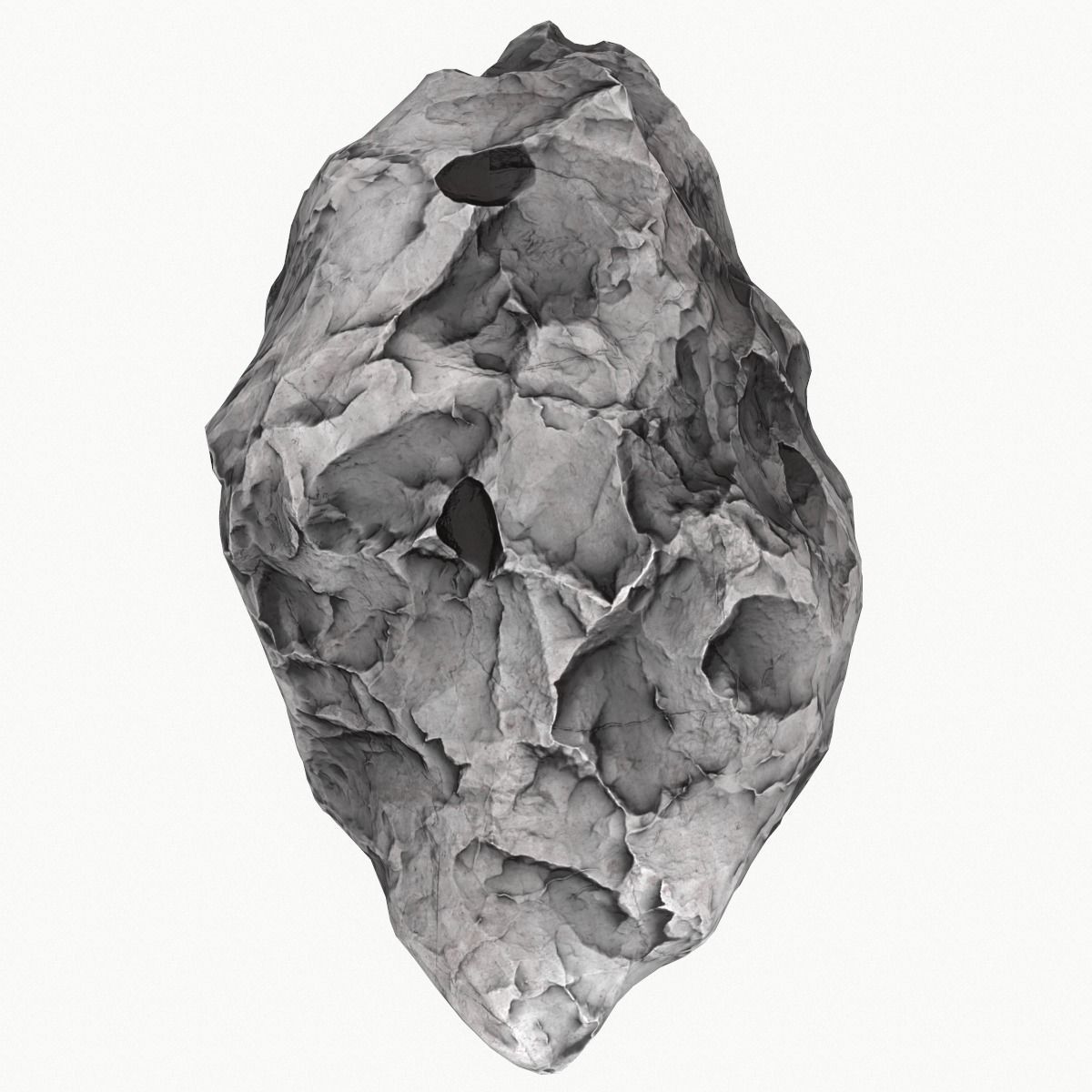 model Meteor Asteroid Rock 4K Low-poly 3D model_7