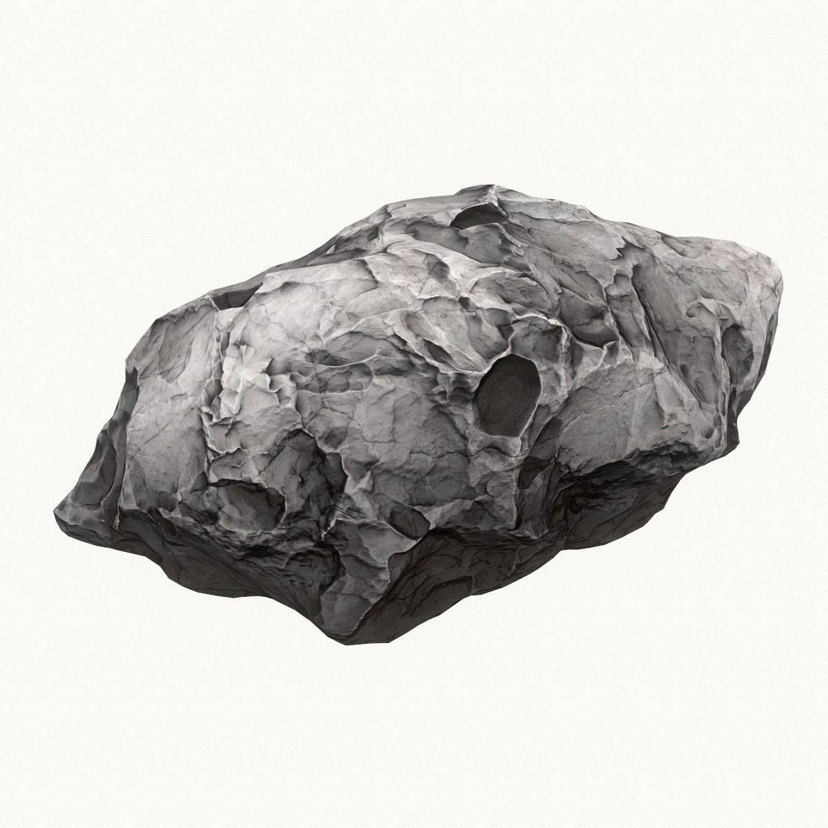 model Meteor Asteroid Rock 4K Low-poly 3D model_1