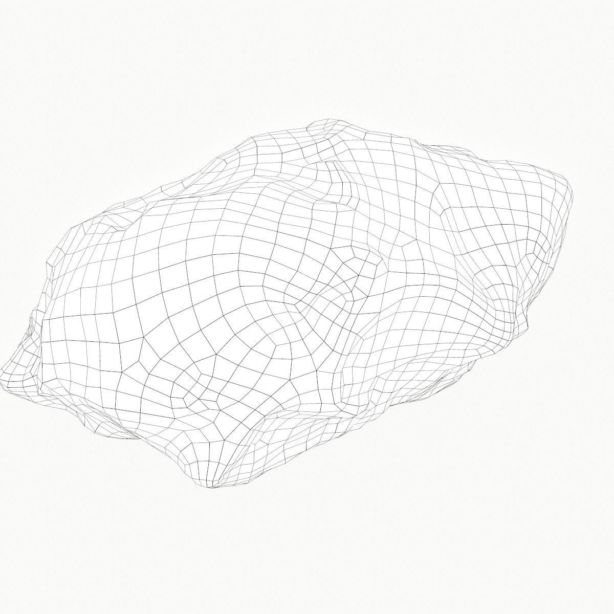 model Meteor Asteroid Rock 4K Low-poly 3D model_9