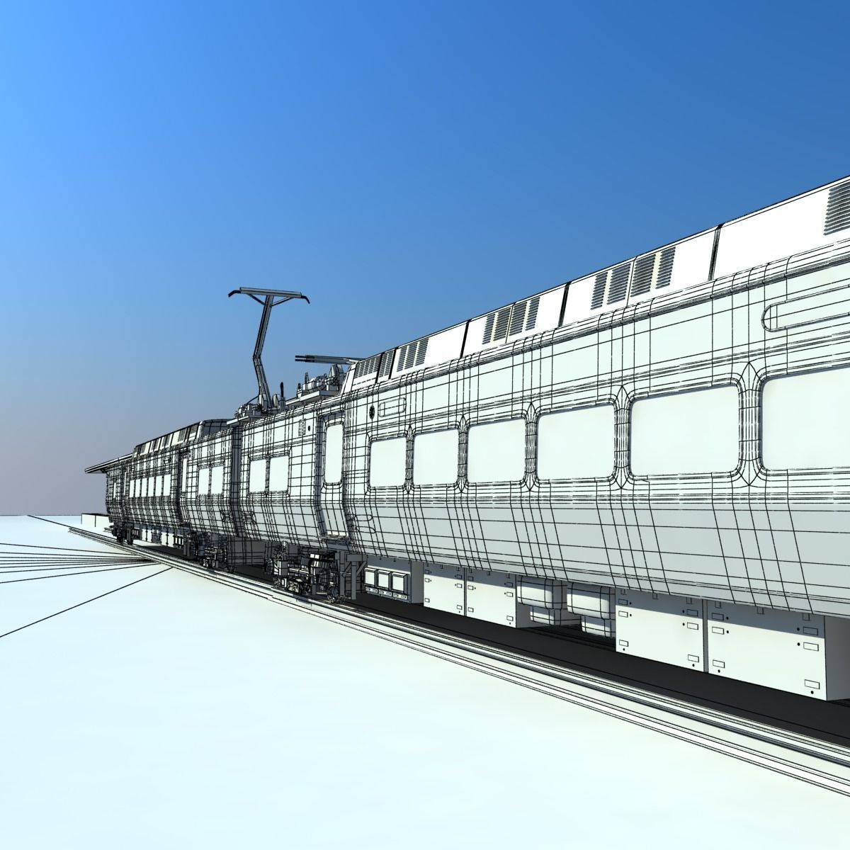 Metro North Kawasaki M8 Passenger Train NYC 3D model_16