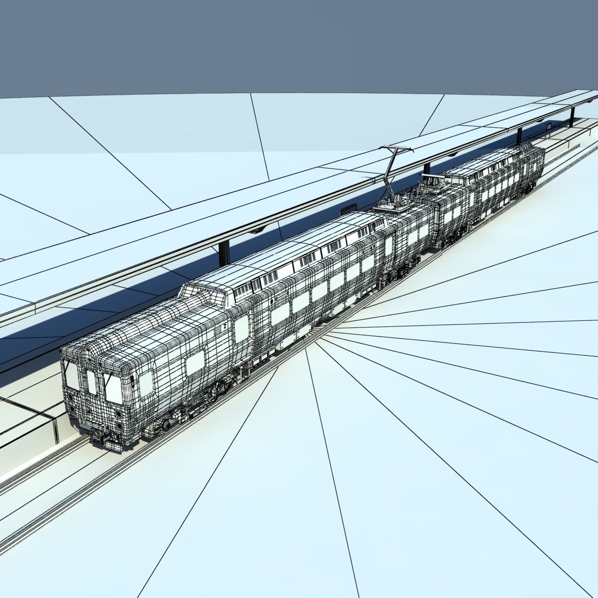 Metro North Kawasaki M8 Passenger Train NYC 3D model_17