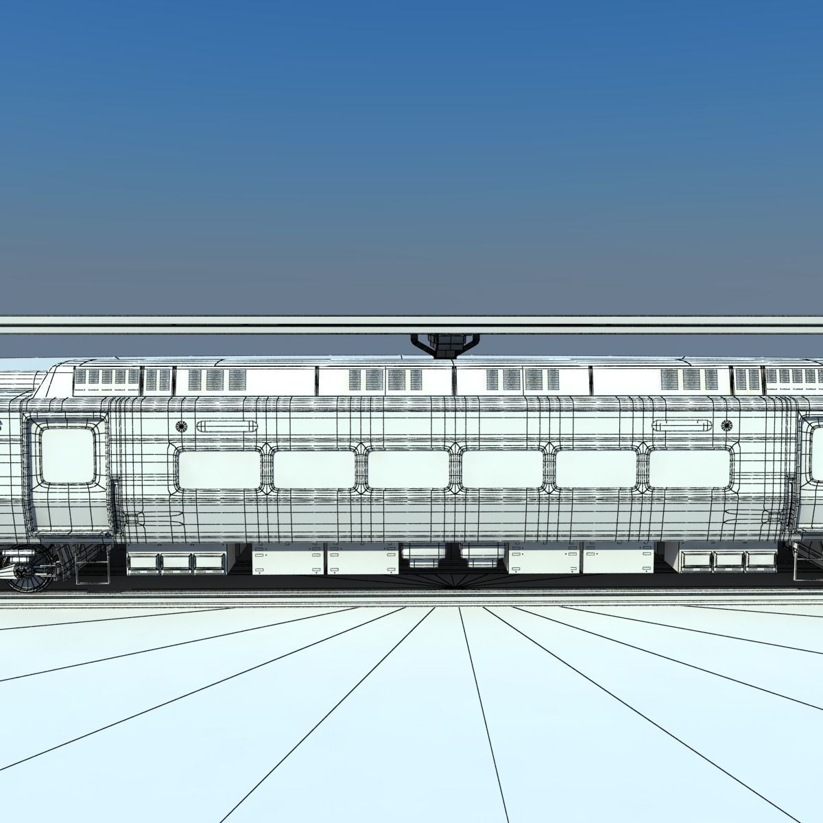 Metro North Kawasaki M8 Passenger Train NYC 3D model_14