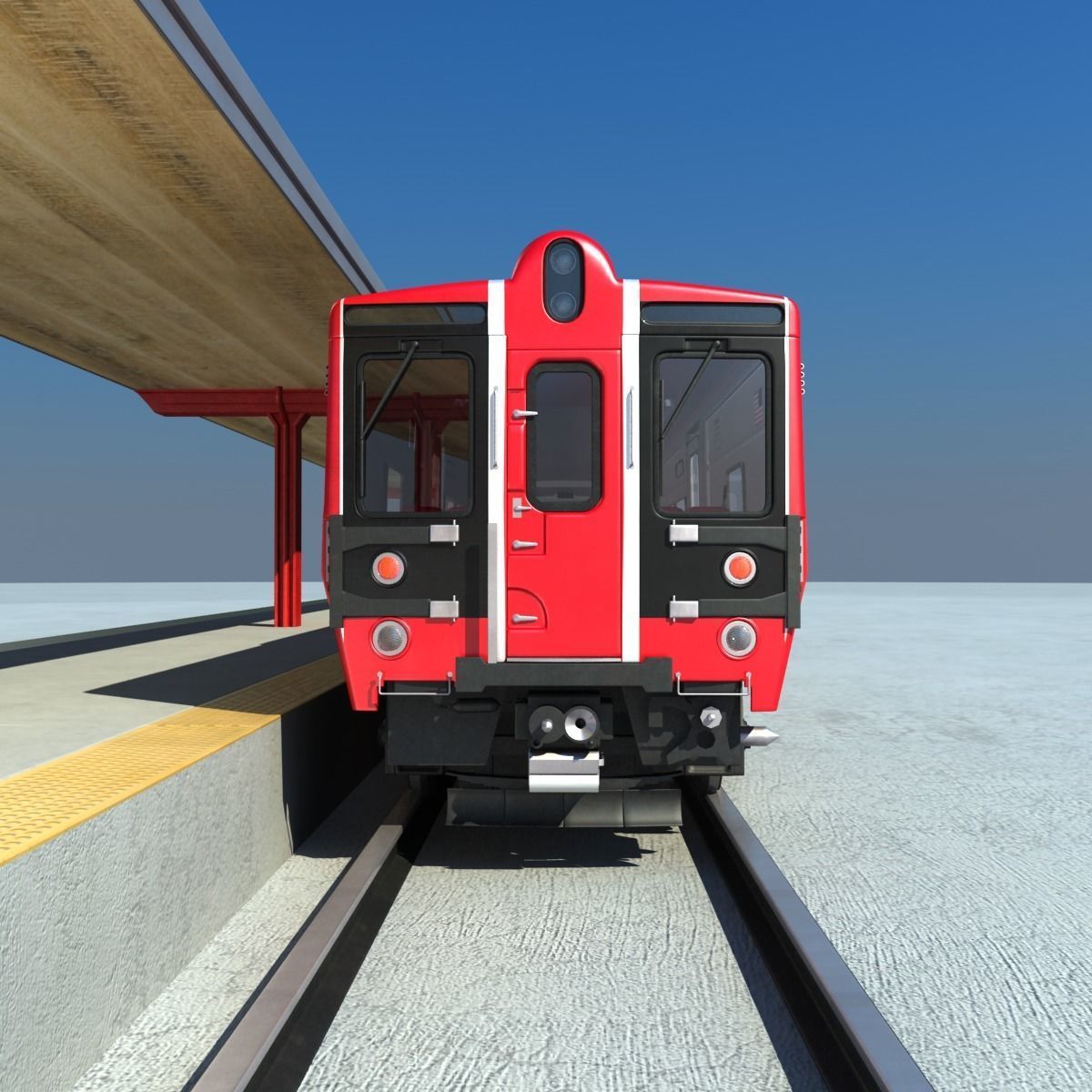 Metro North Kawasaki M8 Passenger Train NYC 3D model_1