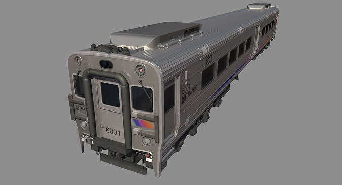 NJ Transit Alstom Comet V Train 3D model