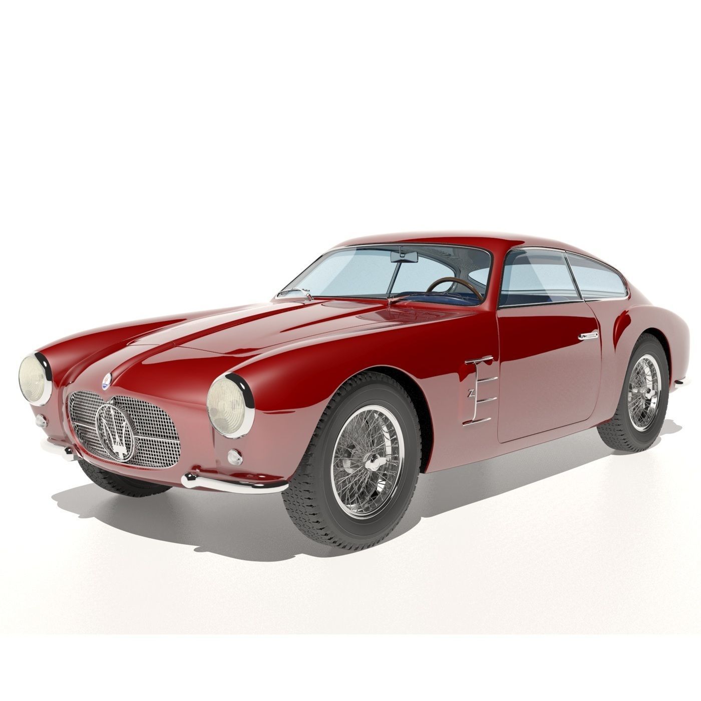 Maserati A6G Zagato  no 2124 3D model_2