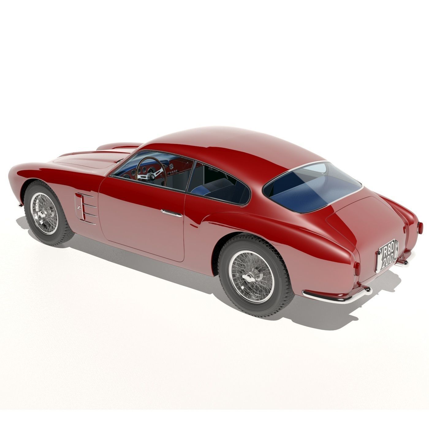 Maserati A6G Zagato  no 2124 3D model_7