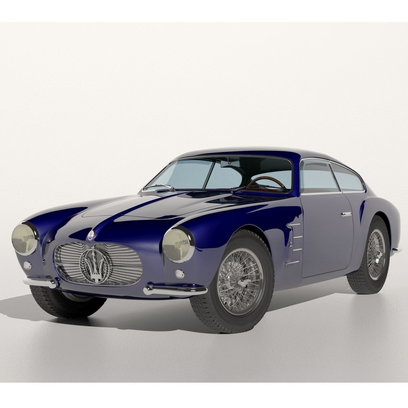 Maserati A6G Zagato  no 2124 3D model_5