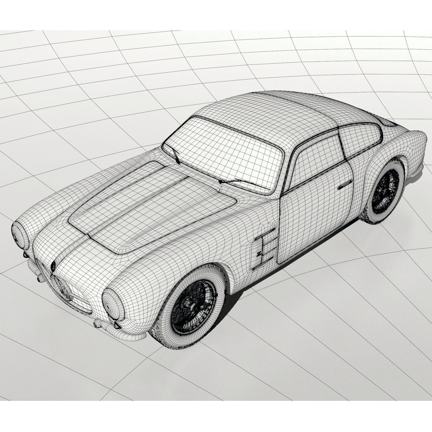 Maserati A6G Zagato  no 2124 3D model_11