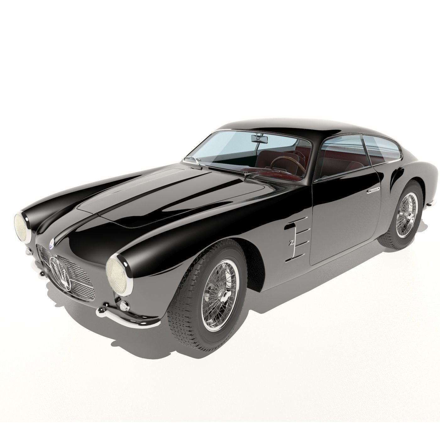 Maserati A6G Zagato  no 2124 3D model_6