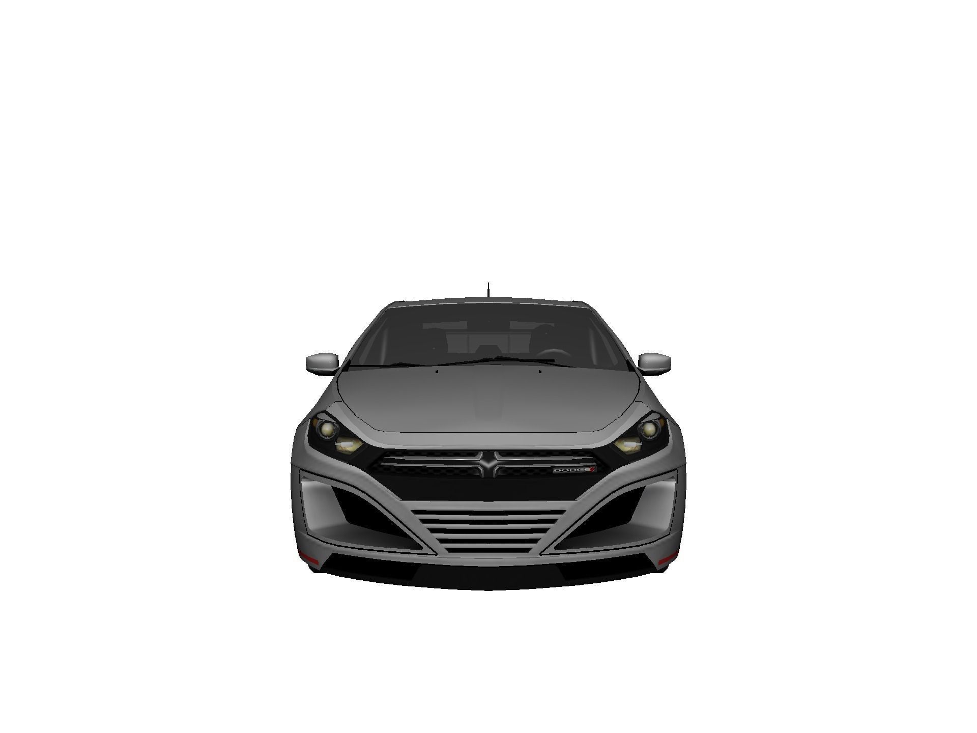 DODGE DART GT 2013 Custom Low-poly 3D model