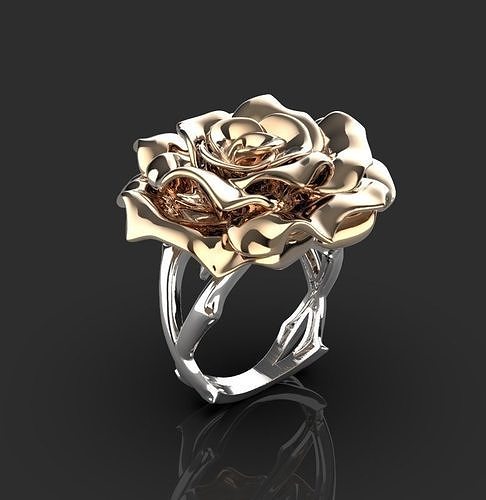 ring rose 3D print model