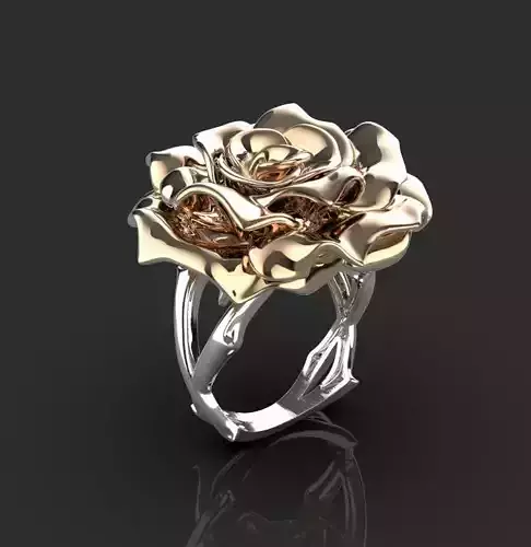 ring rose 3D print model