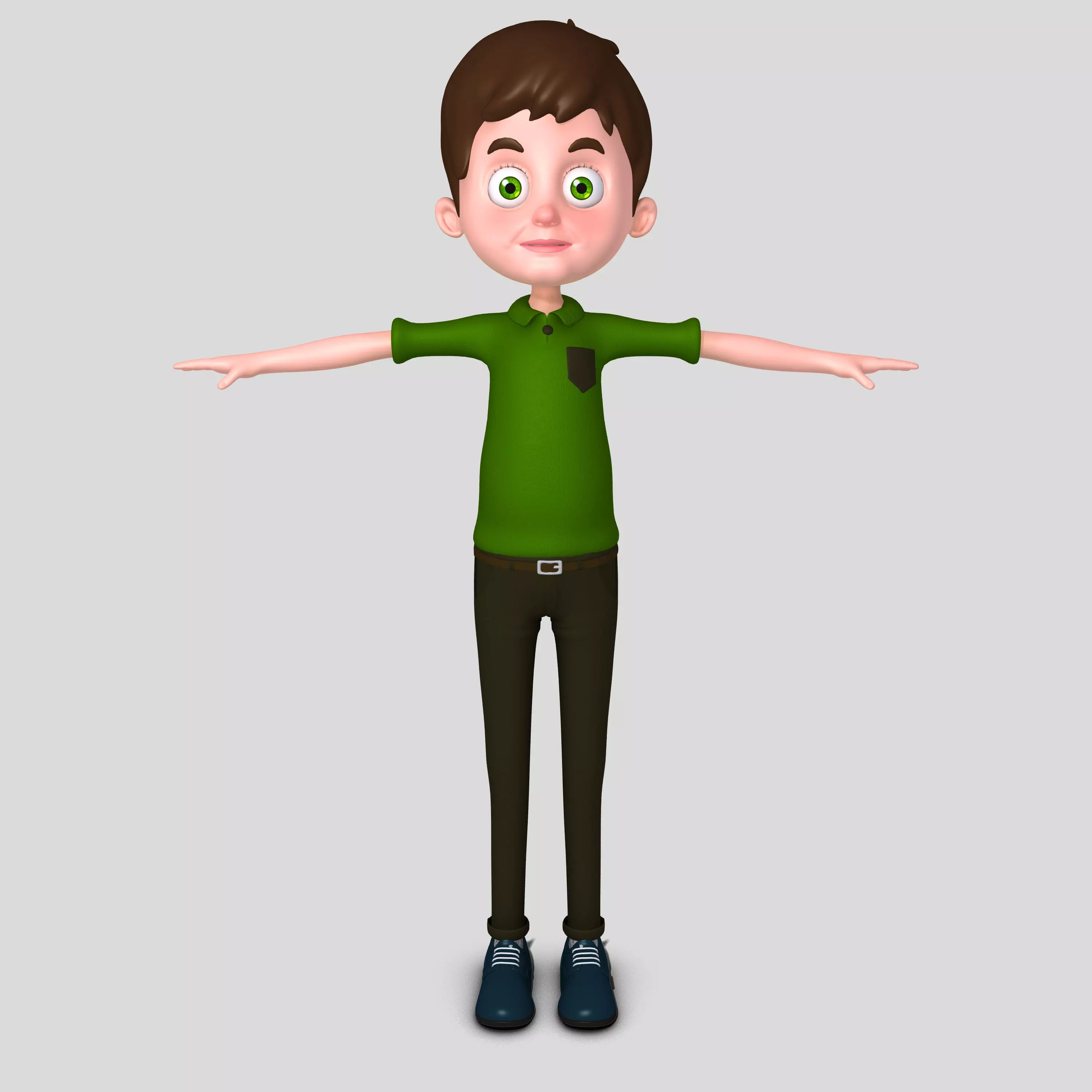 Man cartoon 3D model