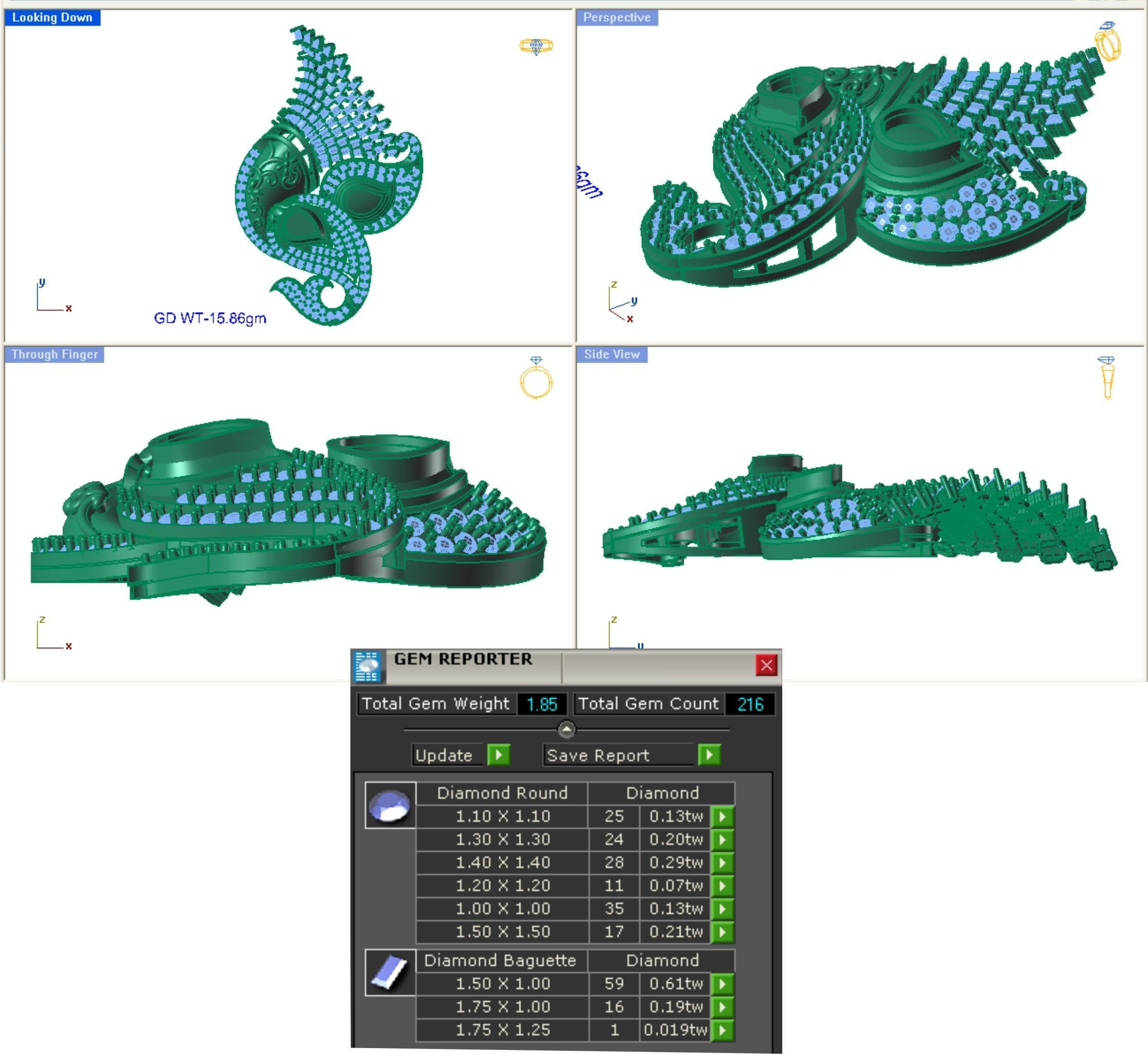 68 Necklace Earrings Set mgx bulk collection  3D print model_67