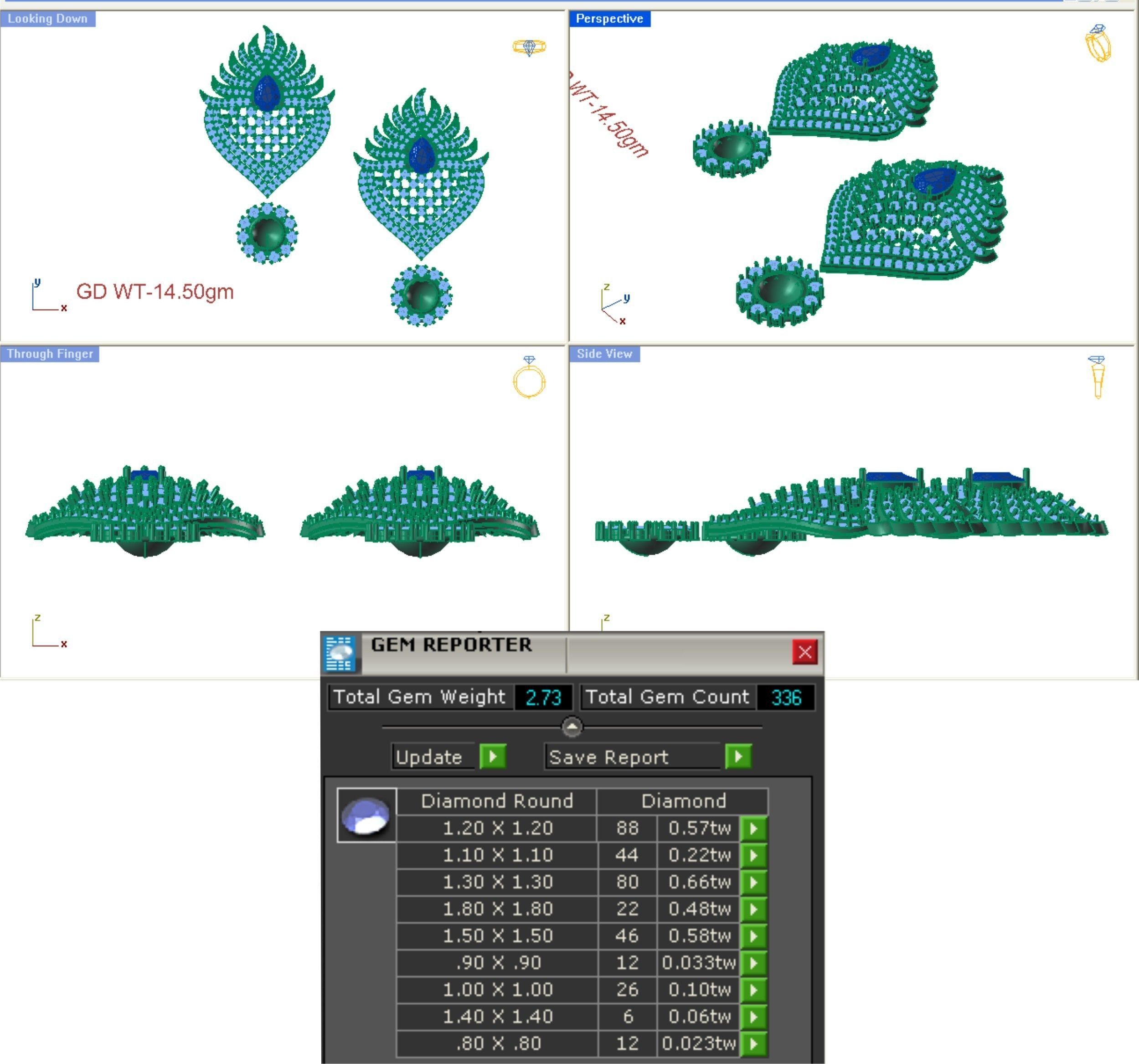 68 Necklace Earrings Set mgx bulk collection  3D print model_83