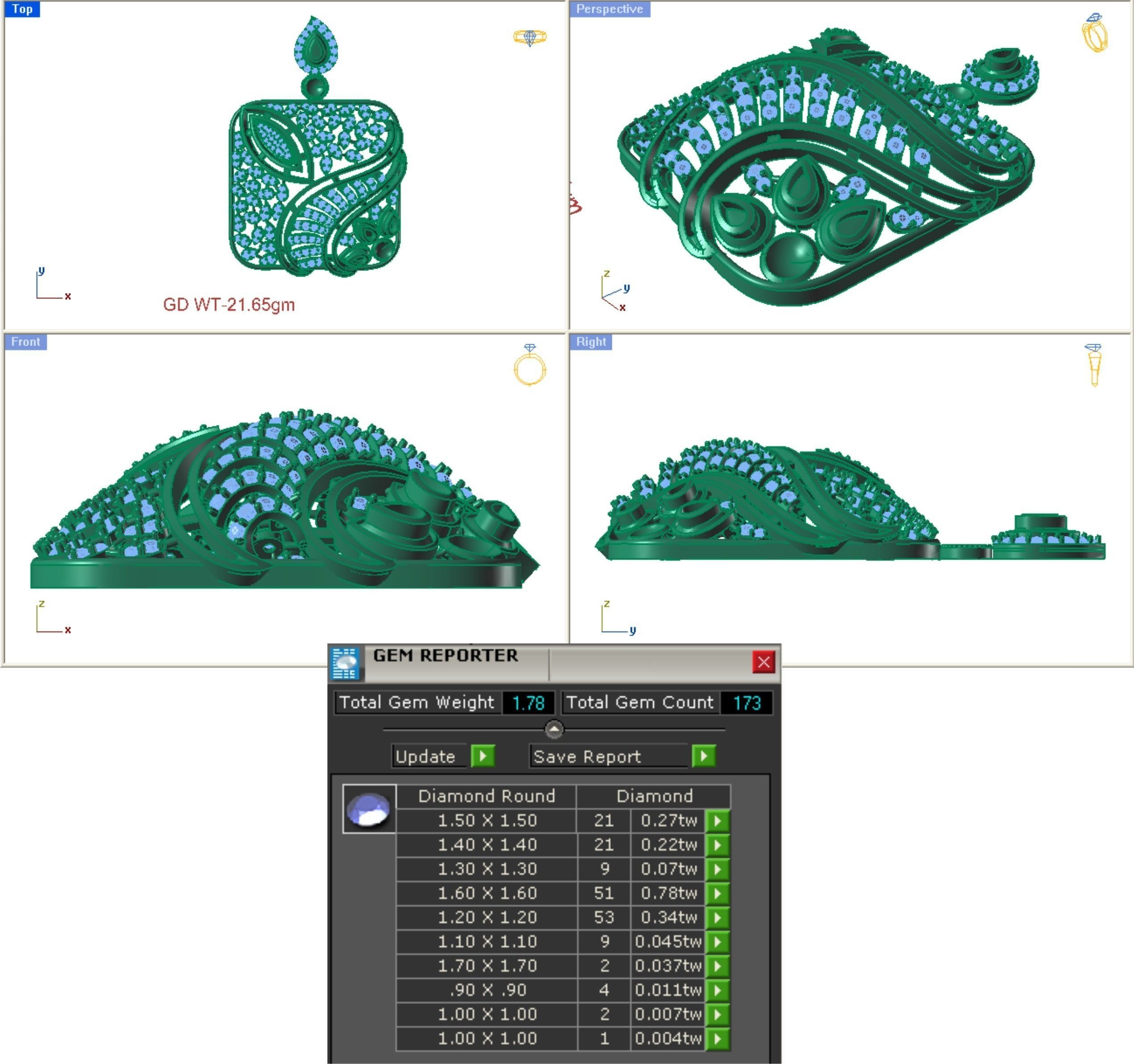 68 Necklace Earrings Set mgx bulk collection  3D print model_128