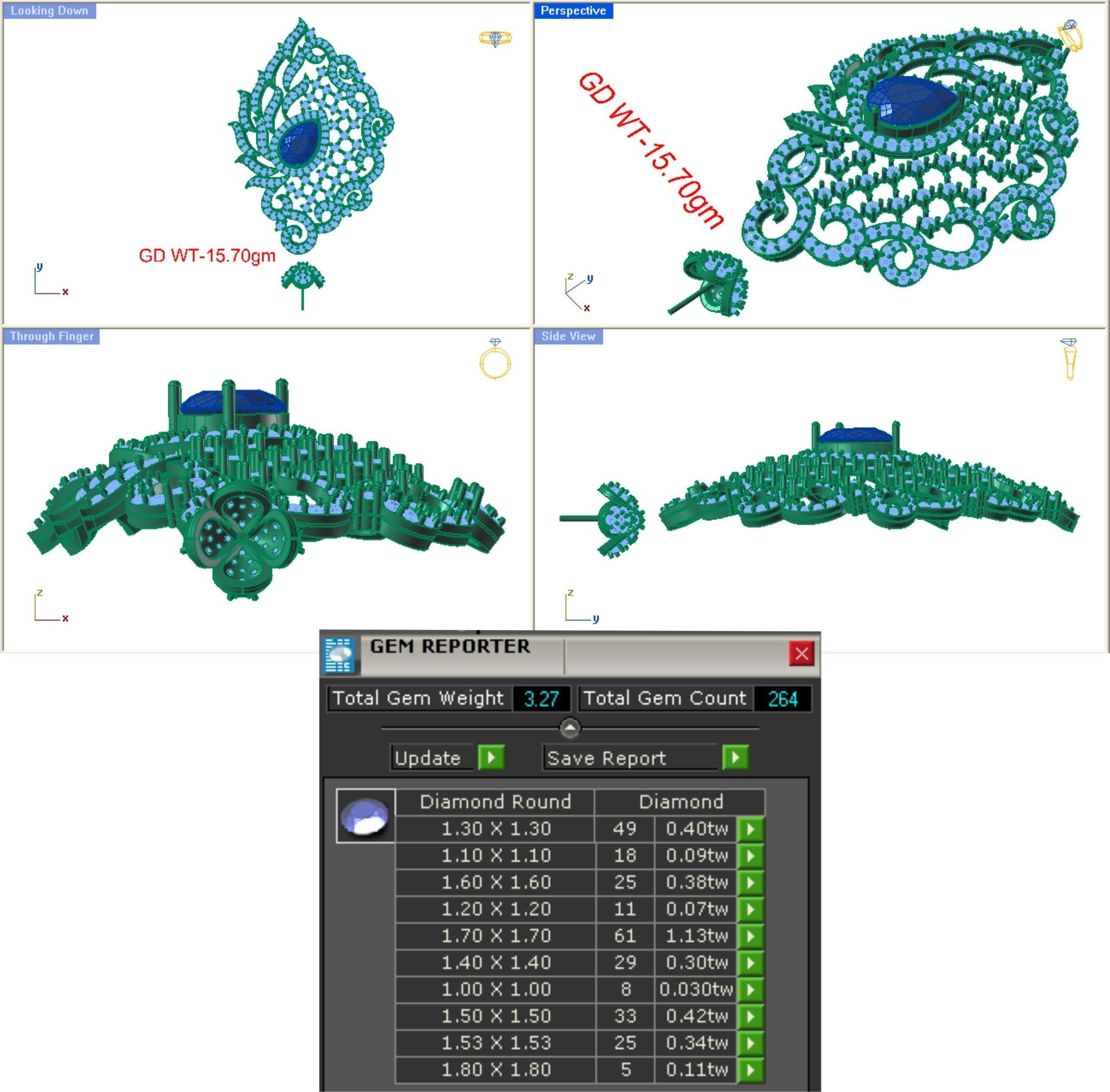 68 Necklace Earrings Set mgx bulk collection  3D print model_88