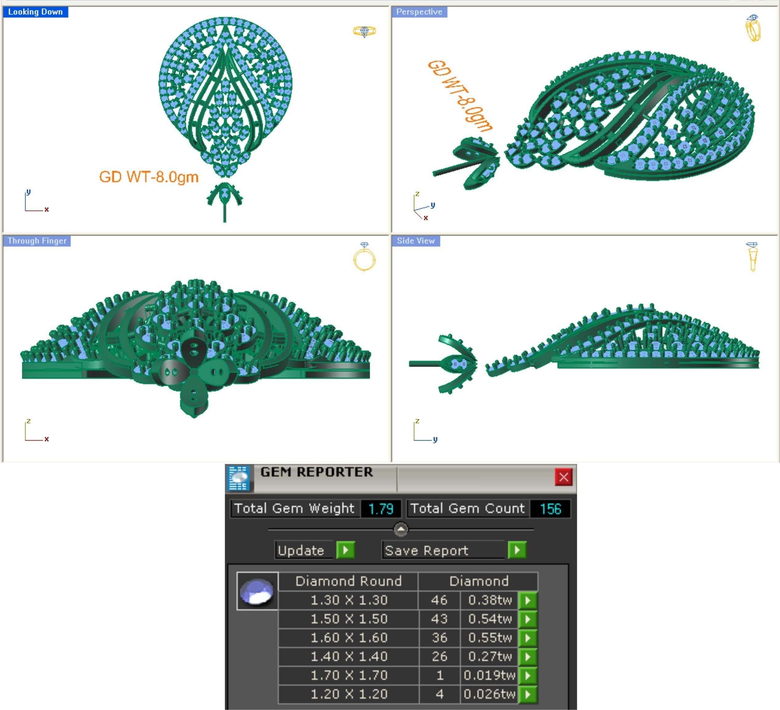 68 Necklace Earrings Set mgx bulk collection  3D print model_98
