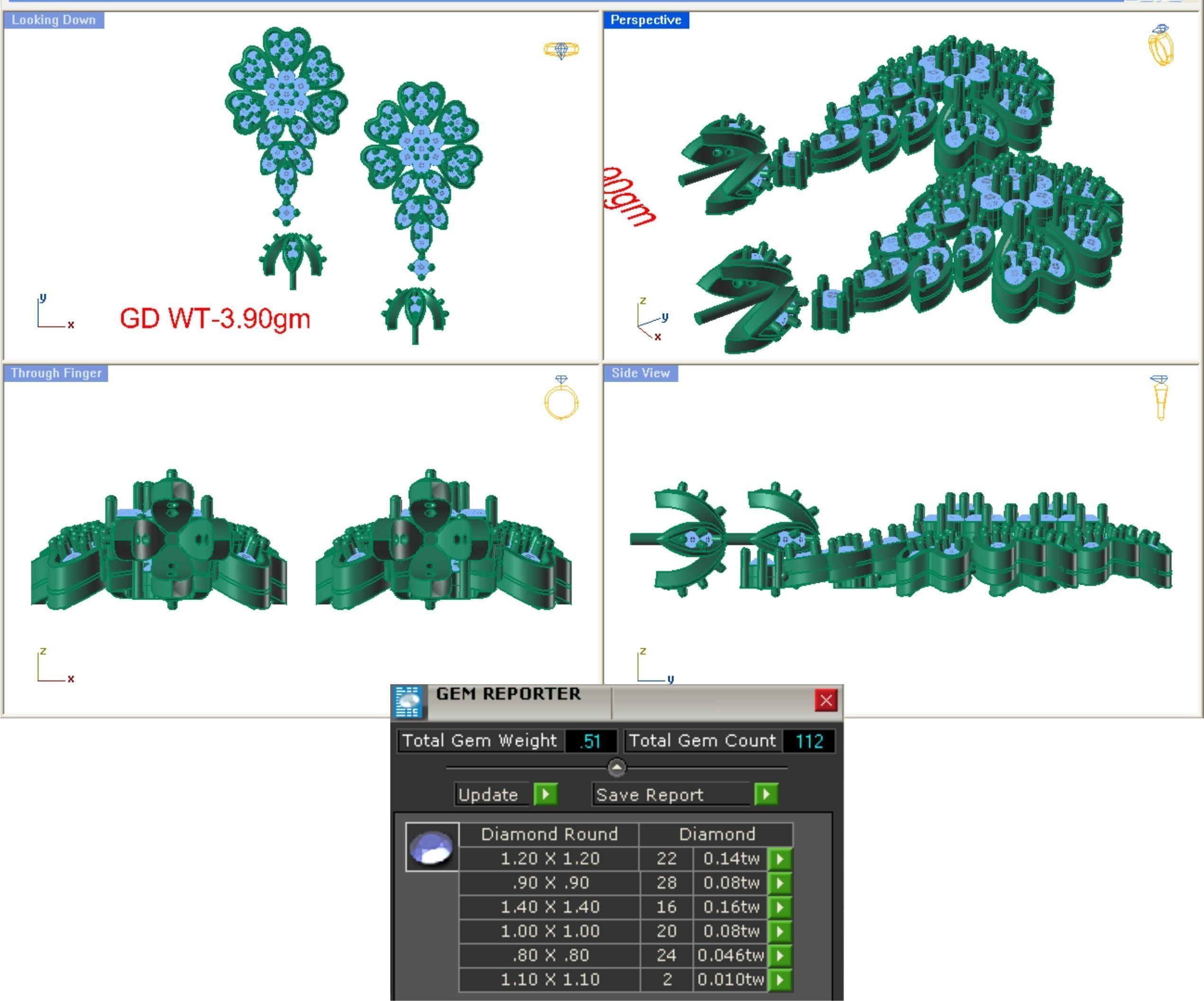 68 Necklace Earrings Set mgx bulk collection  3D print model_95