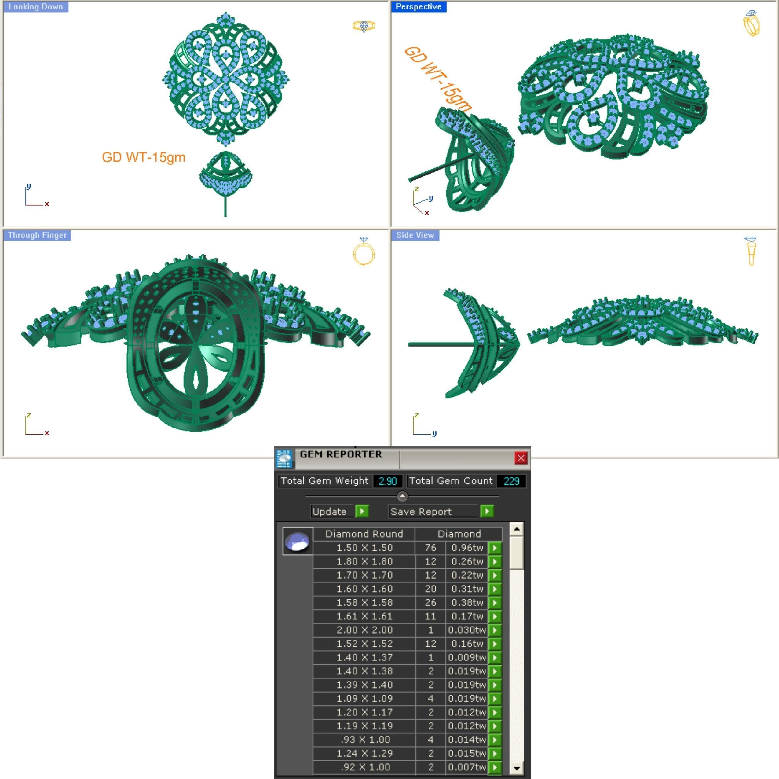 68 Necklace Earrings Set mgx bulk collection  3D print model_110