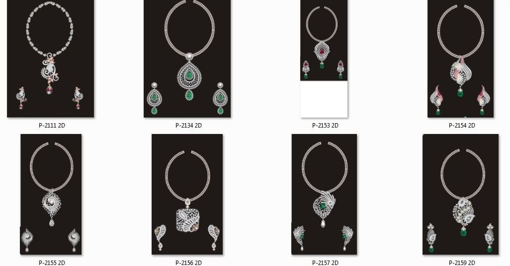 68 Necklace Earrings Set mgx bulk collection  3D print model_4