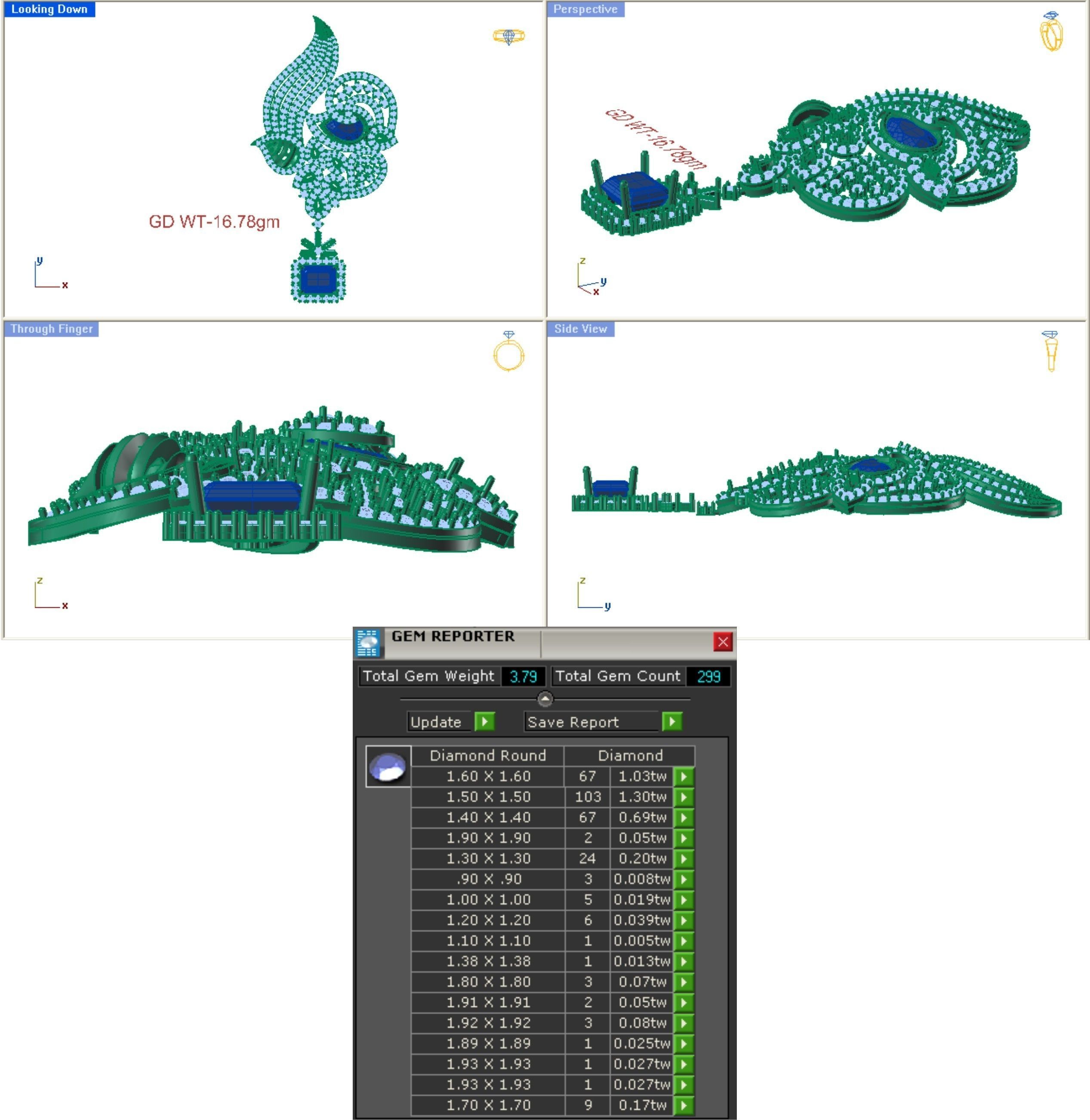 68 Necklace Earrings Set mgx bulk collection  3D print model_77